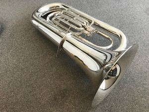 B Tuba Yamaha  YBB 201 Versilbert Bild 2