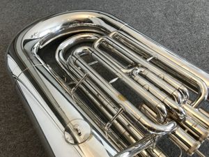 B Tuba Yamaha  YBB 201 Versilbert Bild 4