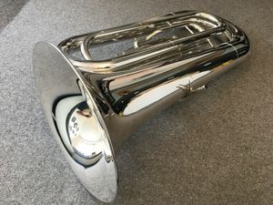 B Tuba Yamaha  YBB 201 Versilbert Bild 8