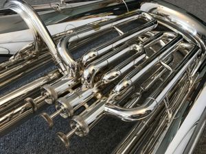 B Tuba Yamaha  YBB 201 Versilbert Bild 7