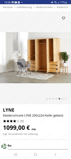Schöner massiver Kleiderschrank  Bild 4