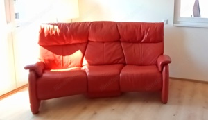 Couch Sofa Ledercouch Heimkinosofa Himolla rot