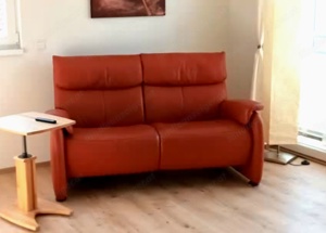 Couch Sofa Ledercouch Heimkinosofa Himolla rot Bild 2