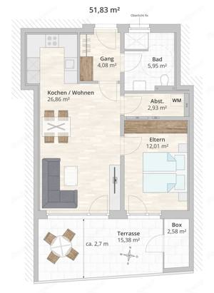 Möblierte Wohnung zu vermieten, 1-12 Monate Bild 8