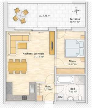 Möblierte Wohnung in Feldkirch-Altenstadt, 55qm, für 1-12 Monate Bild 6