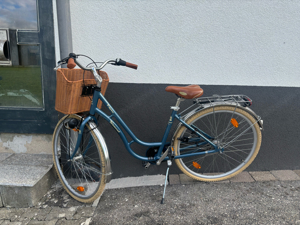 Vintage Fahrrad in Metallic Blau 