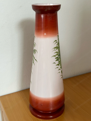 Grosse antike Opalglas-Vase Jugendstil Bild 5