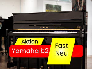 Yamaha Klavier b2, in schwarz poliert, in einem neuwertigen Zustand.Lieferung kostenlos! (*)