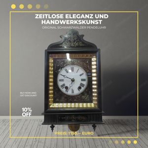 Original Schwarzwälder Pendeluhr   zeitlose Eleganz und meisterhafte Handwerkskunst