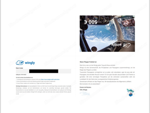 Wingly Geschenkkarte (Gutschein) im Wert von   500.- Bild 2