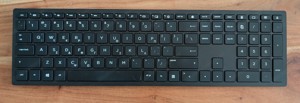 HP Pavilion 600 (4CE98AA) kabellose Tastatur (USB Dongle, QWERTY-Layout ) schwarz