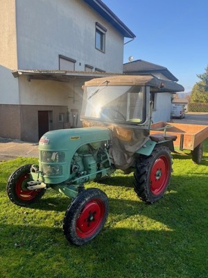 Traktor Kramer KL 130, BJ. 1960 12PS  mit Anhänger Bild 8