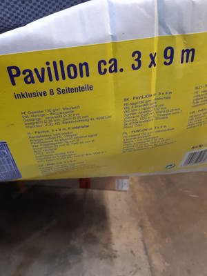 Pavillon 9x3m Bild 2