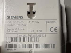 Siemens Heizbösch QAA75.611 146 Raumregler mit Wandhalterung Bild 2