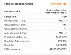 Bremsschläufe (Fiat 500) Bild 3