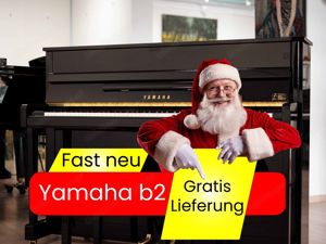 Yamaha Klavier b2, in schwarz poliert, in einem neuwertigen Zustand.Lieferung kostenlos! (*)