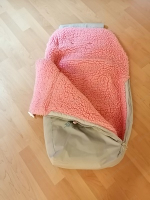 Fußsack für Kinderwagen (mit  Plüschfutter warm) Bild 2