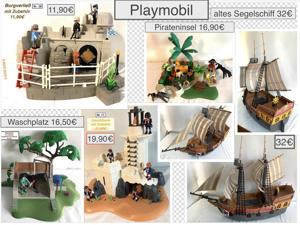 Playmobil Segelschiff Piraten Insel Waschplatz