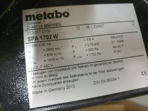 Elektra Beckum METABO PKU 250 Tischkreissäge Bild 7