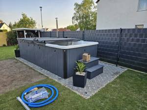 GardenAndPoolsCom Swimmingpool Schwimmbad Pool Wellness Swimming Pool Wanne Gartenpool 476x225x120cm Bild 2