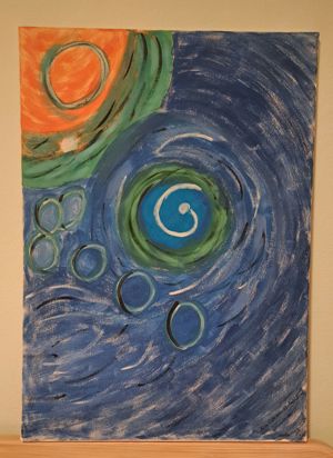 3 Acrylbilder auf Leinwand Bild 4