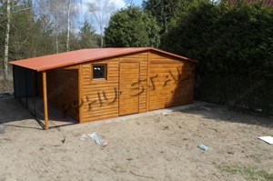 Blechgarage 6m x 5m, Seitenwandhöhe 2,12 m, Gesamthöhe, Geräthaus, Versteck Lager Transport Montage Bild 4