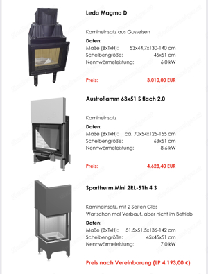 Div. Kamin- und Schwedenöfen Bild 2