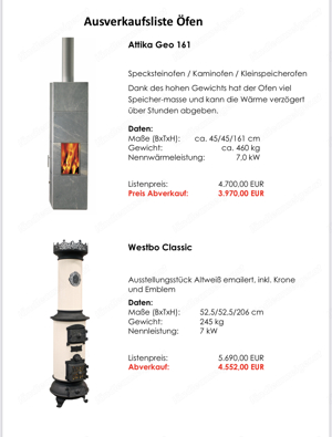 Div. Kamin- und Schwedenöfen Bild 6