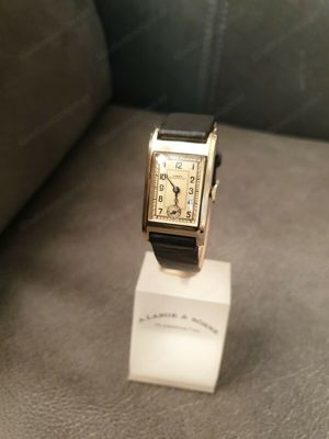 A. Lange & Söhne, antike Glashütteuhr in 0,585 Gold aus 1939 Bild 6