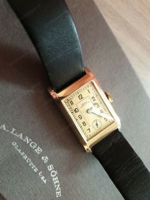 A. Lange & Söhne, antike Glashütteuhr in 0,585 Gold aus 1939 Bild 3