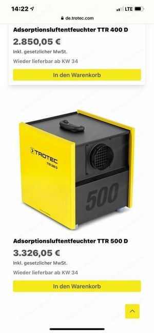 TROTEC TTR500 D Bautrockner  Bild 2