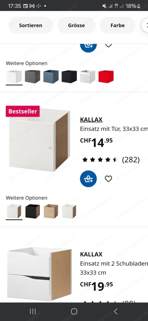 Ikea Expedit Einsatz mit Tür Bild 2