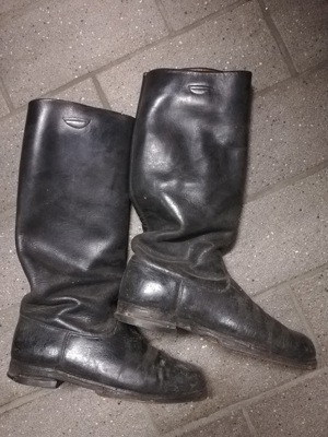 Alte Leder Stiefel Handemacht aus Ungarn