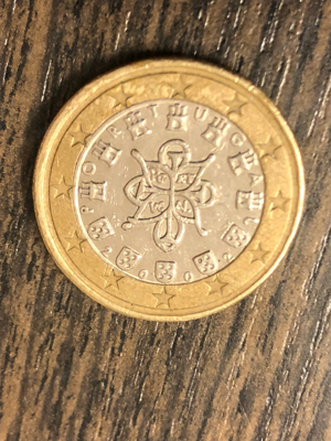 1 Euro Umlaufmünze Portugal 2002