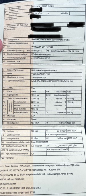 VW T5, Transporter Mittelhochdach langer Radstand Bild 10