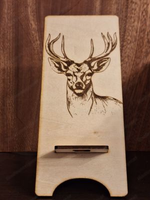 Holz Handy-Halter -Ständer Geschenk personalisiert  Bild 7