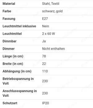 NEU Textil-Hängeleuchte Bild 3