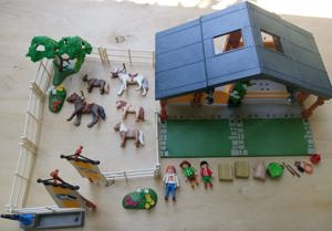 Playmobil Tierarztpraxis, Reiterhof und Reiterhof aus Adventskalender Bild 3