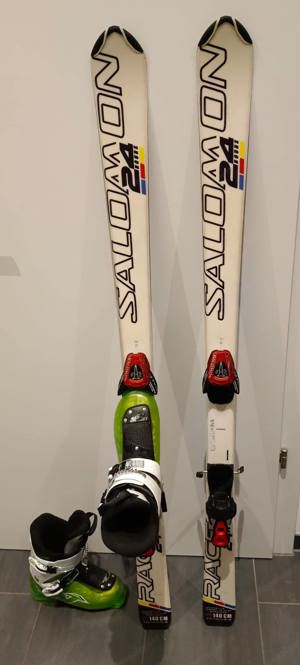 Ski Marke Salomon 140cm samt Skischuhe Gr. 37 Bild 2