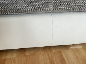 Gebrauchtes graues Sofa in gutem Zustand Bild 2