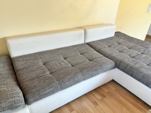 Gebrauchtes graues Sofa in gutem Zustand Bild 4