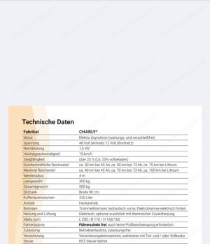 Leichtmobil Charly Elektro-Kabinenroller (kein Führerschein nötig)  Bild 3