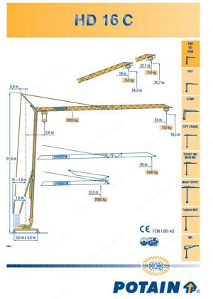Kran Potain HD 16 C Bild 3