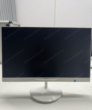 Computer-Bildschirm: weißer Philips Monitor, ca. 21 Zoll