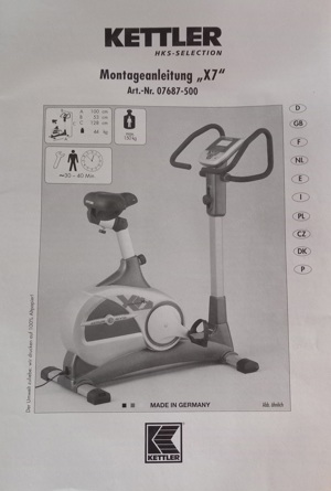 Kettler e sys X7 sehr guter Zustand Hometrainer Bild 4