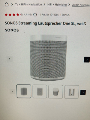 Sonos One SL Neu