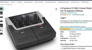 LD Systems FX 300 Effektgerät Gesamg und Gitarre (Instrumente) Bild 4