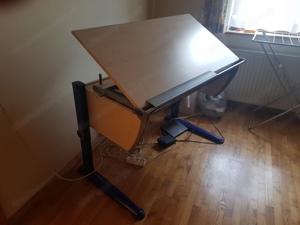 Schreibtisch, Schreibpult für Kinderzimmer mit TRIPP TRAPP Stokke Stuhl  Bild 3