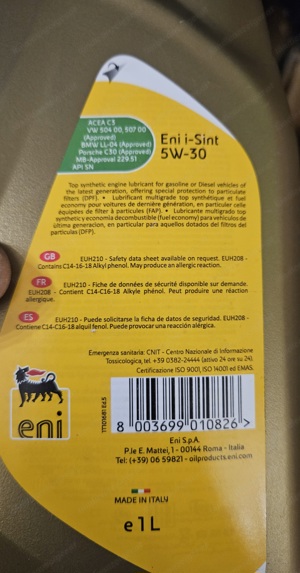 Eni i-Sint 5W-30 1 Liter Bild 2