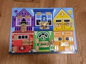 Melissa & Doug Motorikbrett aus Holz Bild 7